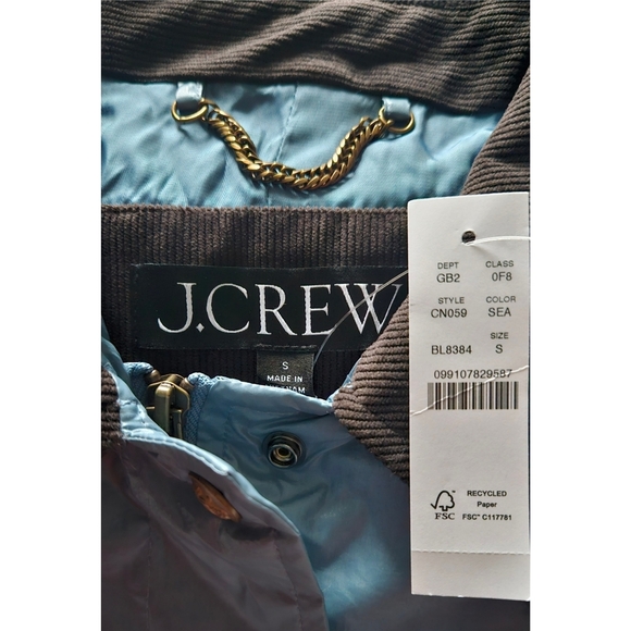 J.Crew Shiny long Barn Jacket™ - Picture 9 of 10